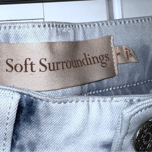 Soft Surroundings The Ultimate Denim Relaxed Straight Jeans Momcore Sz Small - Picture 8 of 10
